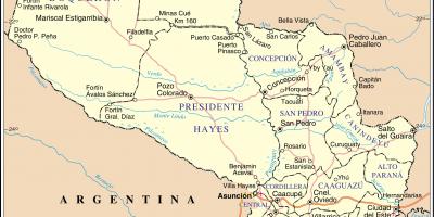 Peta dari cateura Paraguay 