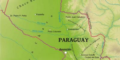 Peta dari Paraguay geografi