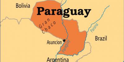Ibukota Paraguay peta