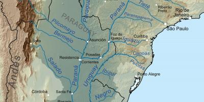 Peta dari Paraguay river